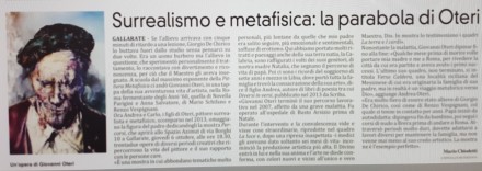 Percorsi (Mostra personale dal 03 al 27 ottobre 2022) presso Azimut - Gallarate - Maestro D'Arte Giovanni Oteri