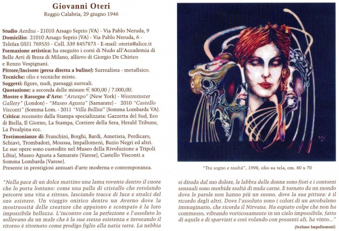 - Maestro D'Arte Giovanni Oteri